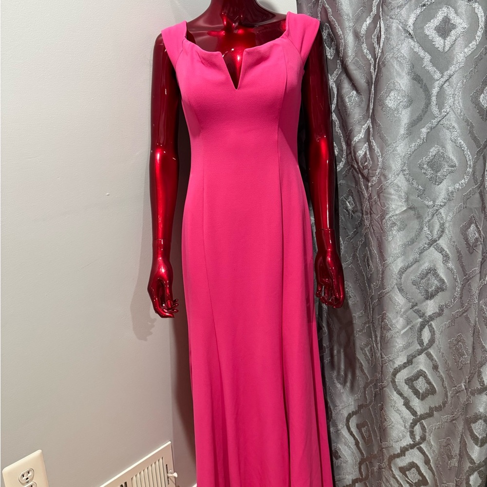 BCBGMaxAzria Hot Pink Sleeveless Maxi Dress